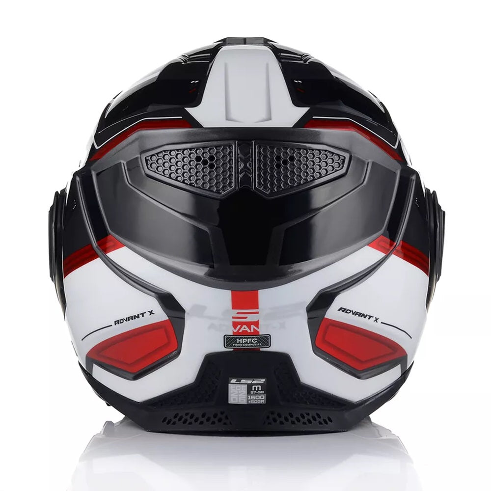 LS2 FF901 ADVANT X Modular Helmet with Dark Visor- Spectrum Red