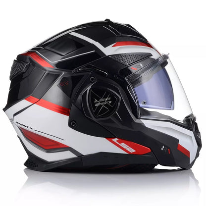 LS2 FF901 ADVANT X Modular Helmet with Dark Visor- Spectrum Red