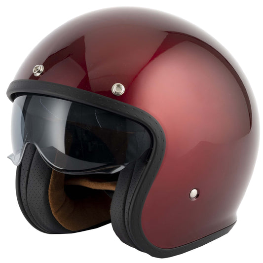 VCAN H589 Burgundy Helmet