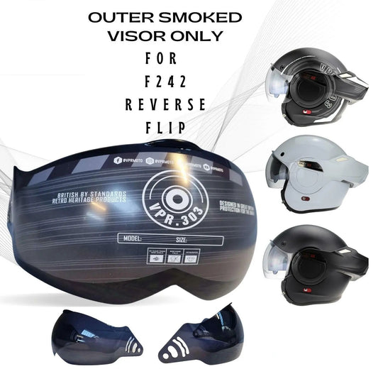 Viper F242 Replacement Visor Anti-Scratch Multiple Colours