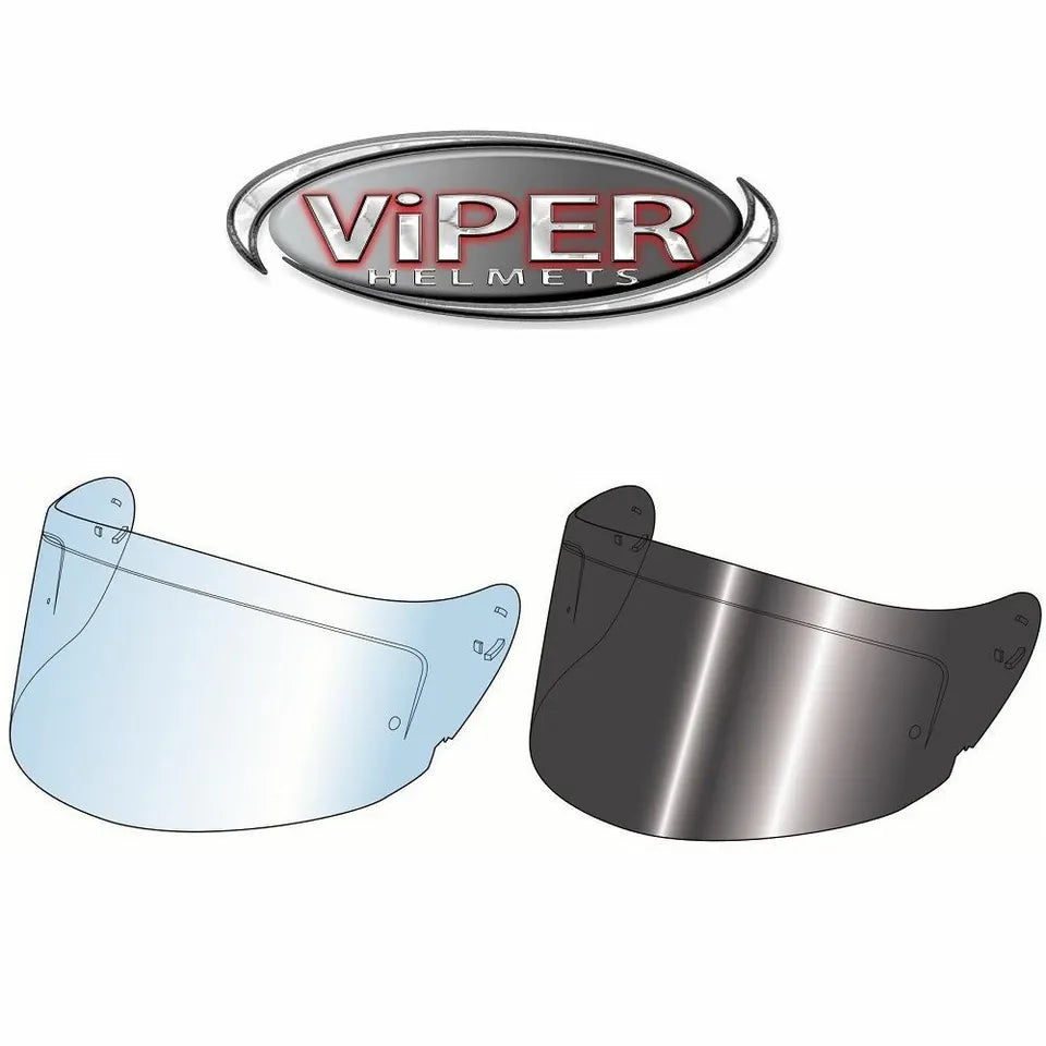 Visor For ViPER RXV288 Helmet Visor Clear, Smoked & Pinlock Ready