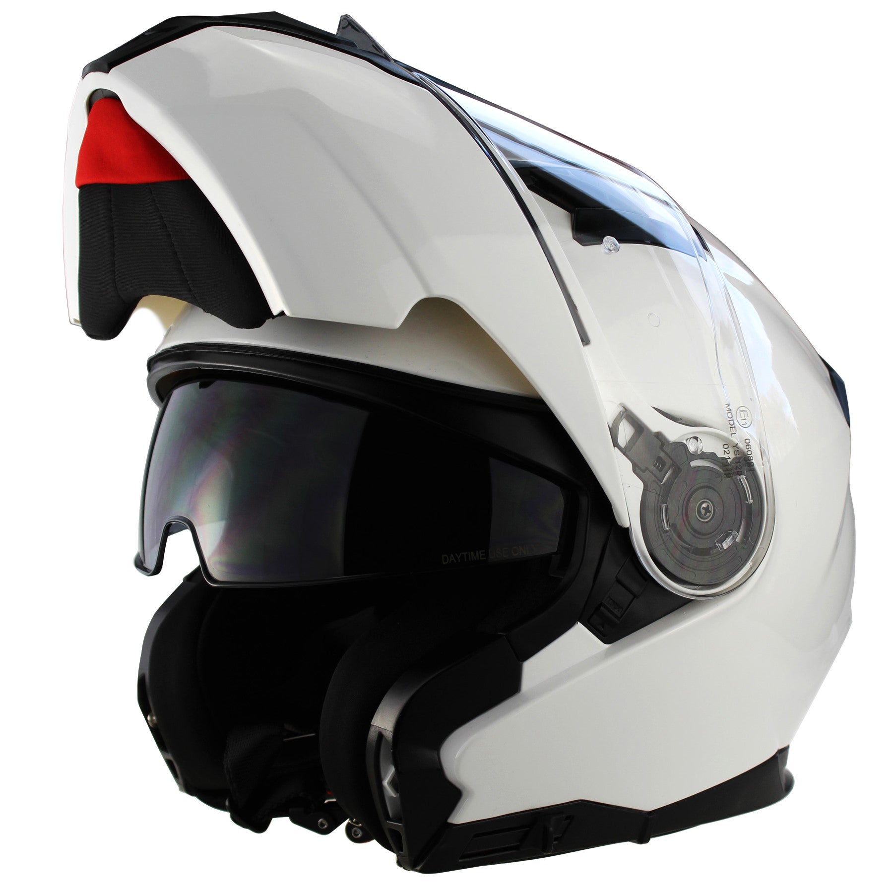 Riderwear | 3GO E335 Flip Up Helmet Touring Helmet - White