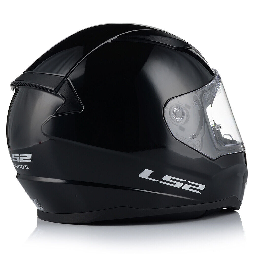 Riderwear | LS2 FF353 Rapid II Full Face Motorbike Helmets- Gloss Black