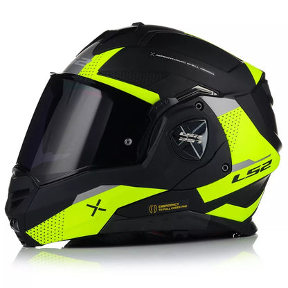 LS2 FF901 ADVANT X Oblivion Flip Up Helmet - Matt Black HiViz