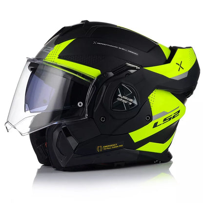 LS2 FF901 ADVANT X Oblivion Flip Up Helmet - Matt Black HiViz