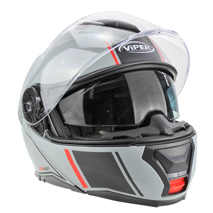 Riderwear | Viper Rsv191 Blinc 3.0 Flip Up Helmet - Vision Meteor Grey