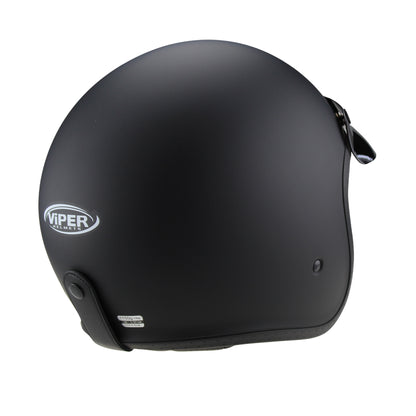 Viper RSV06 Plus Open Face Helmet - Matt Black