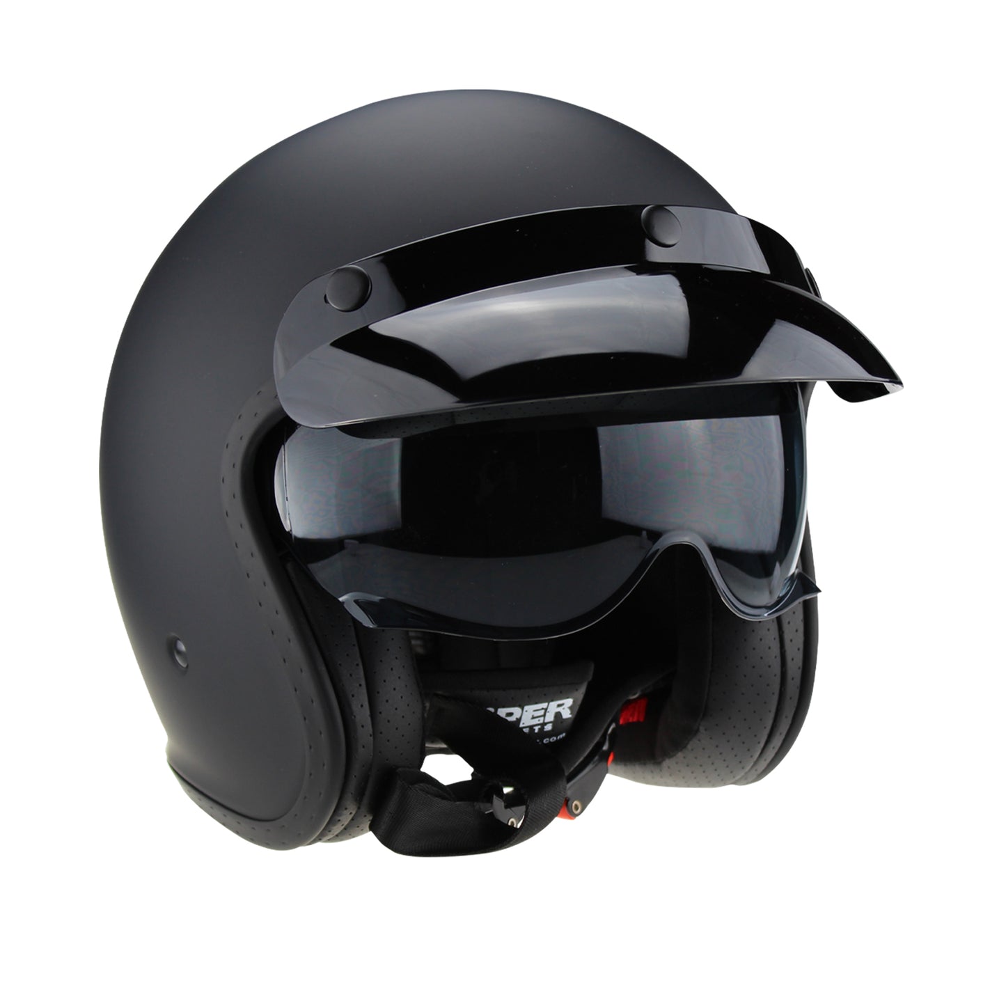 Viper RSV06 Plus Open Face Helmet - Matt Black