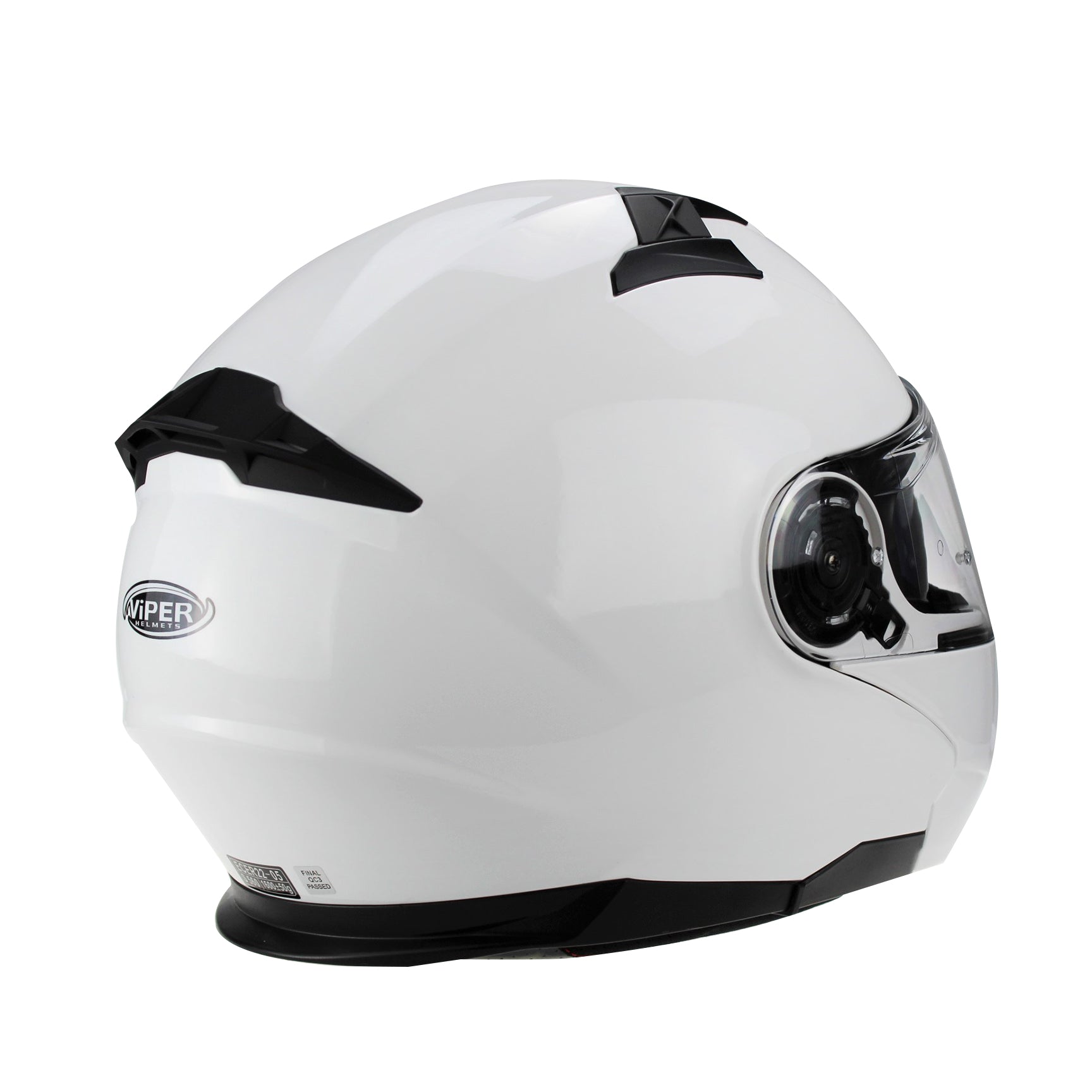 VIPER RSV345 FLIP UP MOTORBIKE HELMET - WHITE