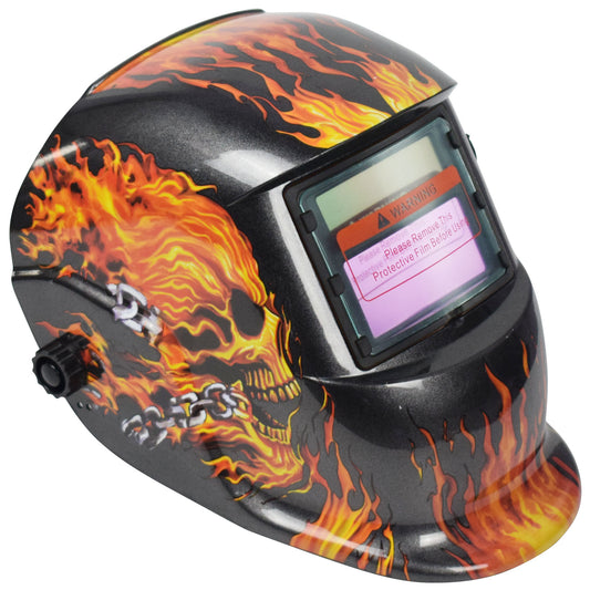 Welding Helmet Auto Darkening with Fittings - Flame