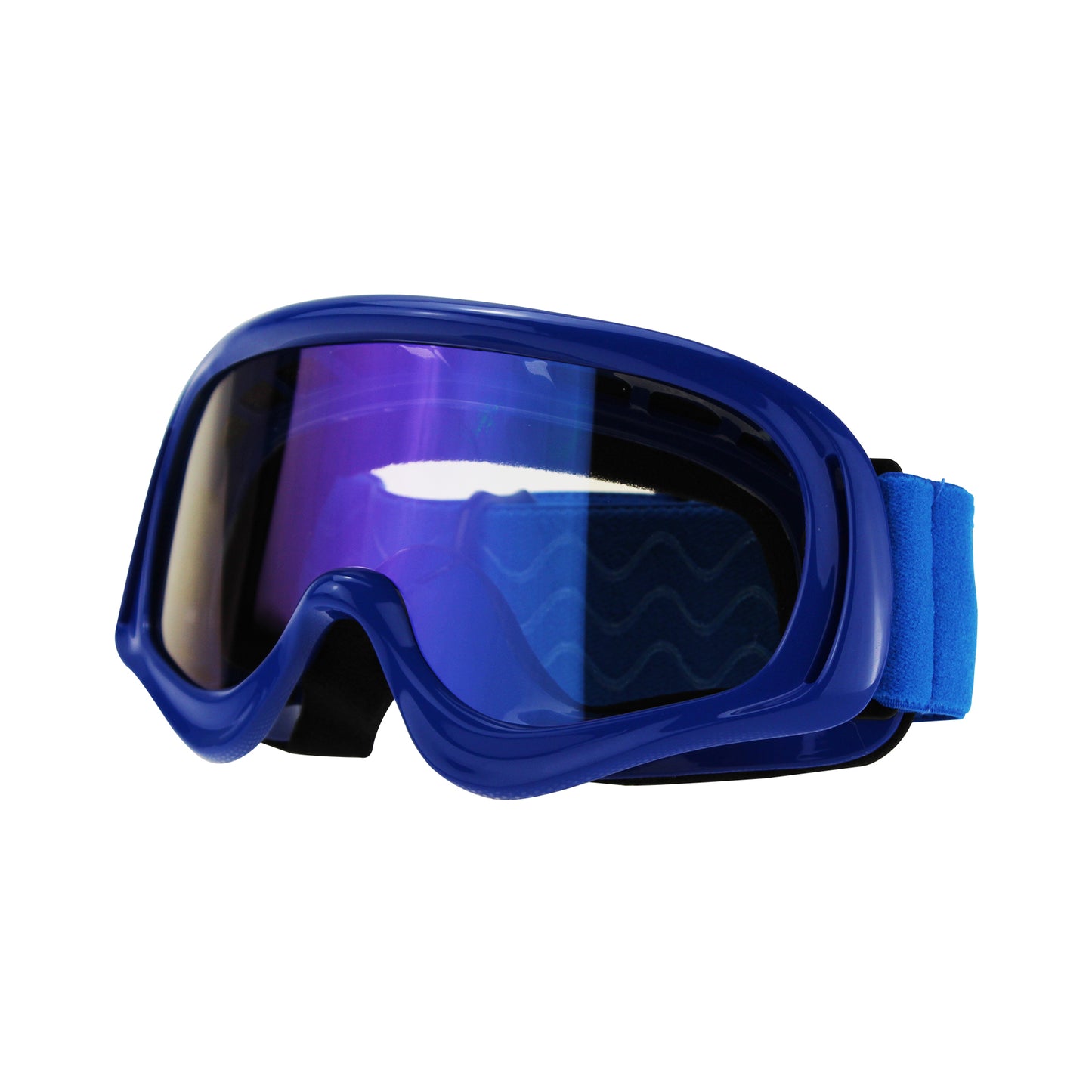 3GO Kids Motocross Goggles with Iridium Lens Blue