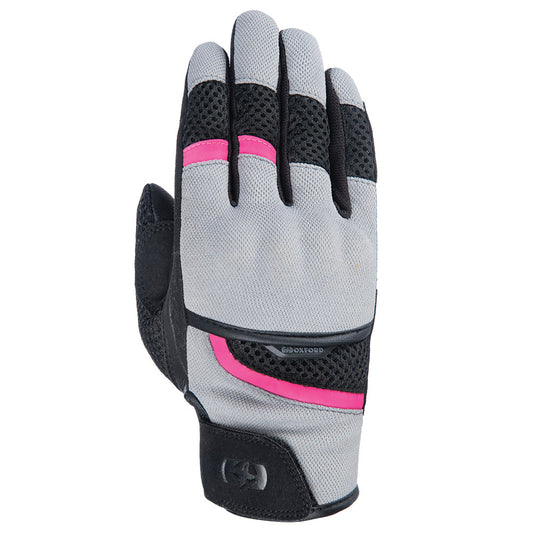 OXFORD BRISBANE WOMENS GLOVES - GREY PINK BLACK