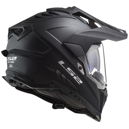 LS2 MX701 EXPLORER MOTOCROSS FIBREGLASS HELMET- MATT BLACK