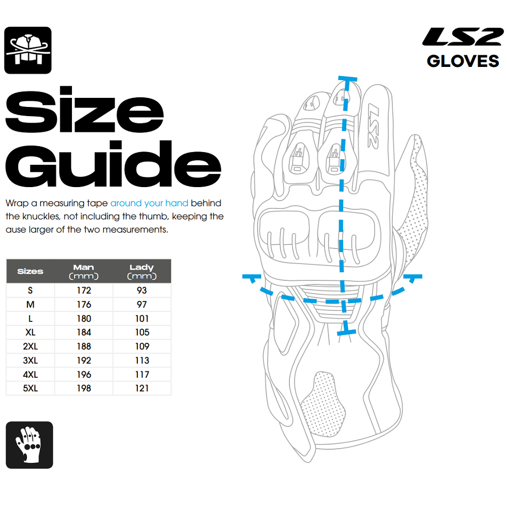 LS2 JET 2 MAN TEXTILE GLOVES - GREY