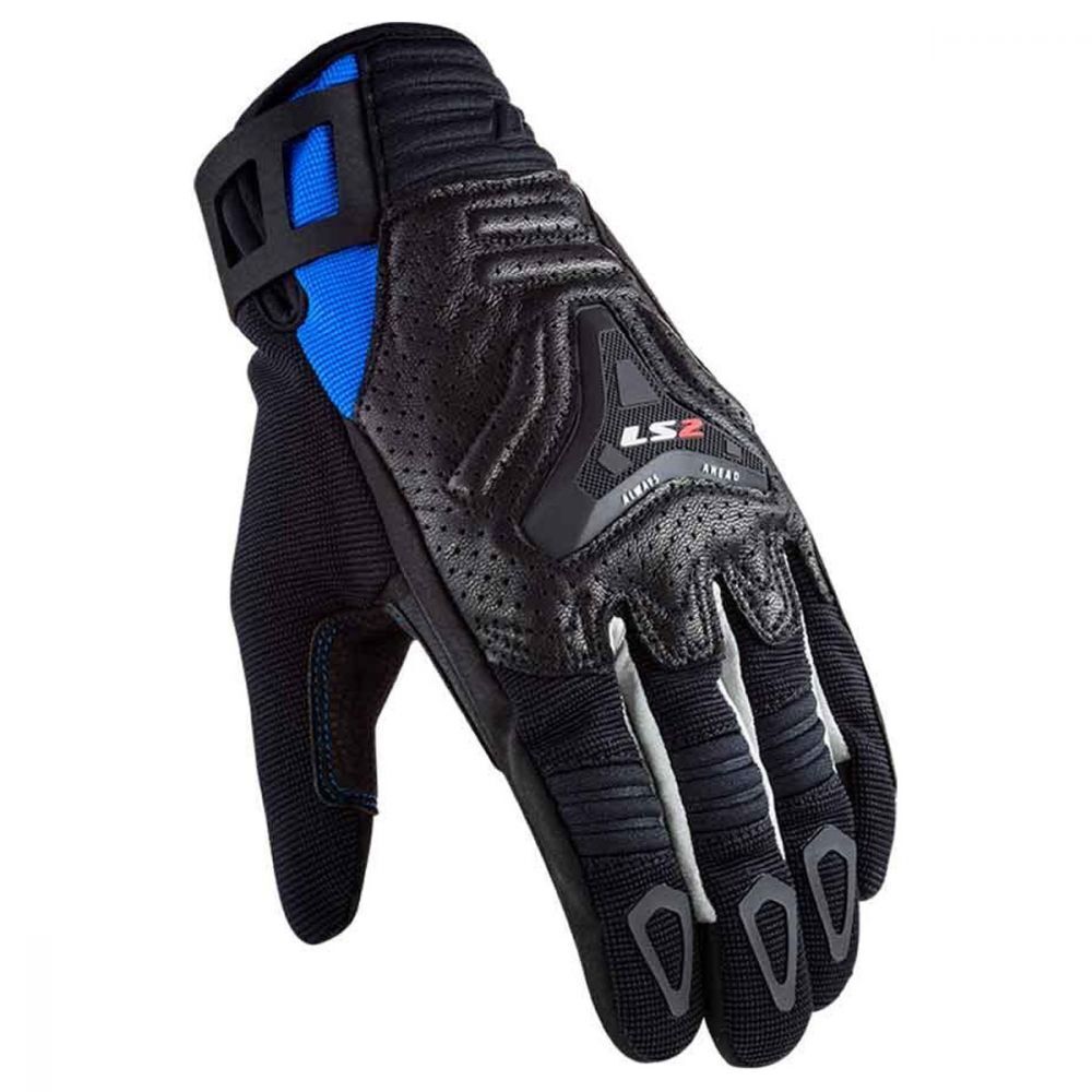 LS2 ALL TERRAIN MAN GLOVES - BLACK BLUE