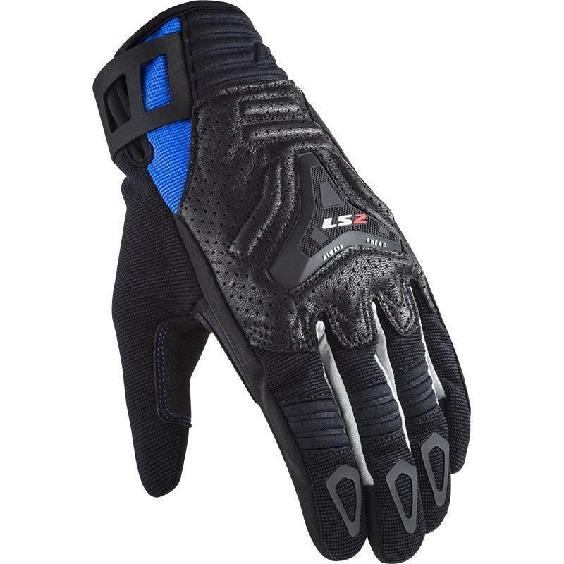 LS2 ALL TERRAIN MAN GLOVES - BLACK BLUE