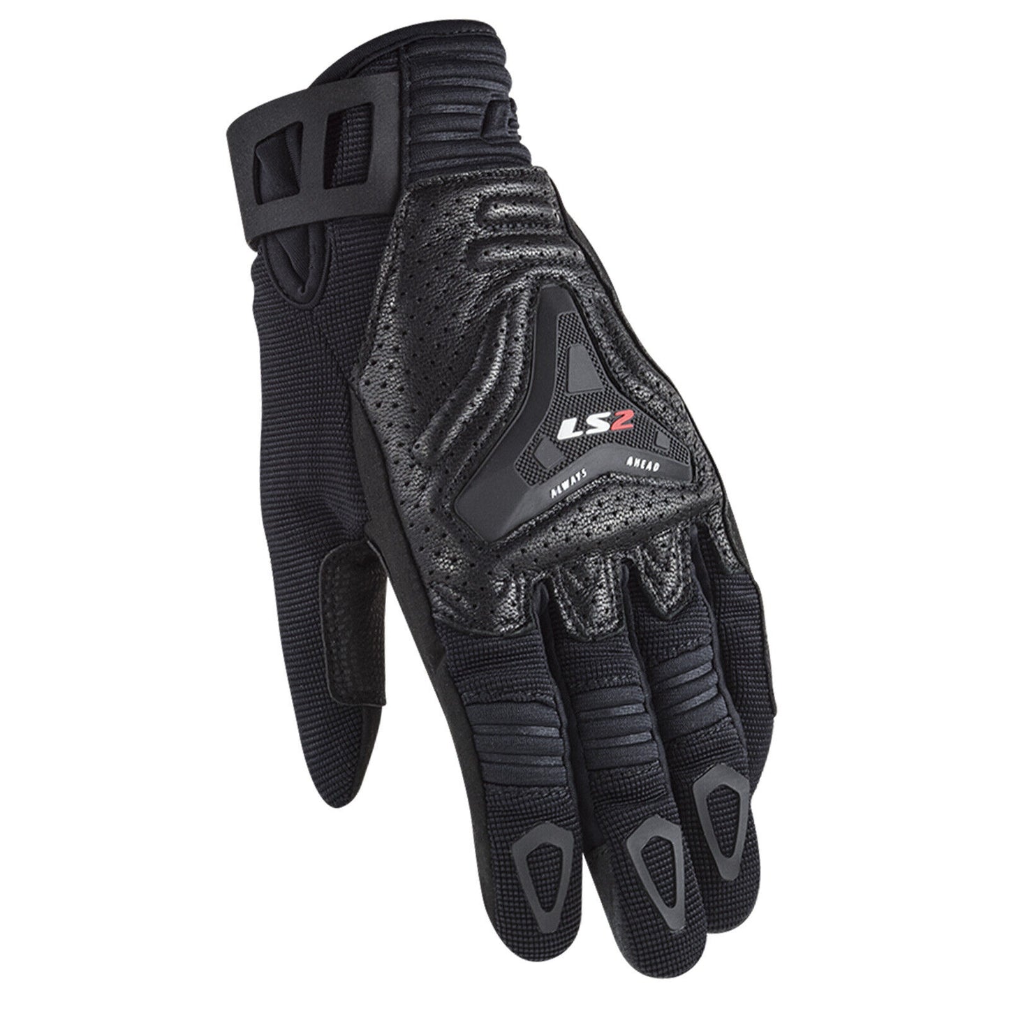 LS2 ALL TERRAIN LADIES LEATHER GLOVES - BLACK