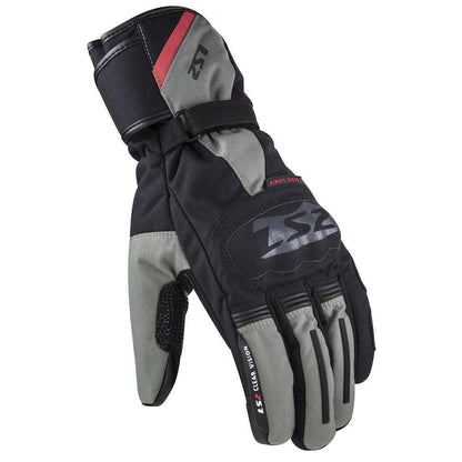 LS2 SNOW MAN TEXTILE GLOVES - BLACK GREY