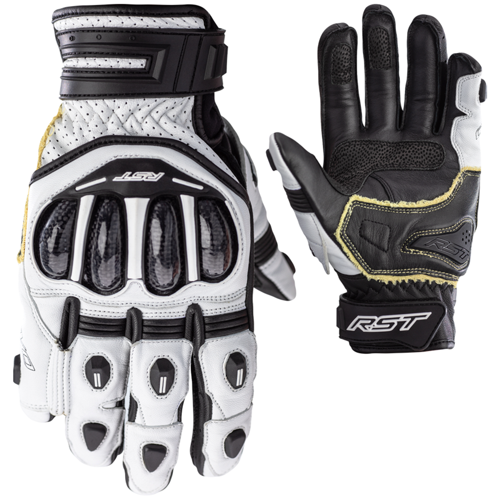 TRACTECH EVO 4 SHORT CE MENS GLOVES - WHITE