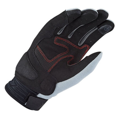 LS2 ALL TERRAIN LADIES GLOVES - BLACK GREY RED