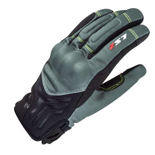 LS2 JET 2 MAN TEXTILE GLOVES - GREY