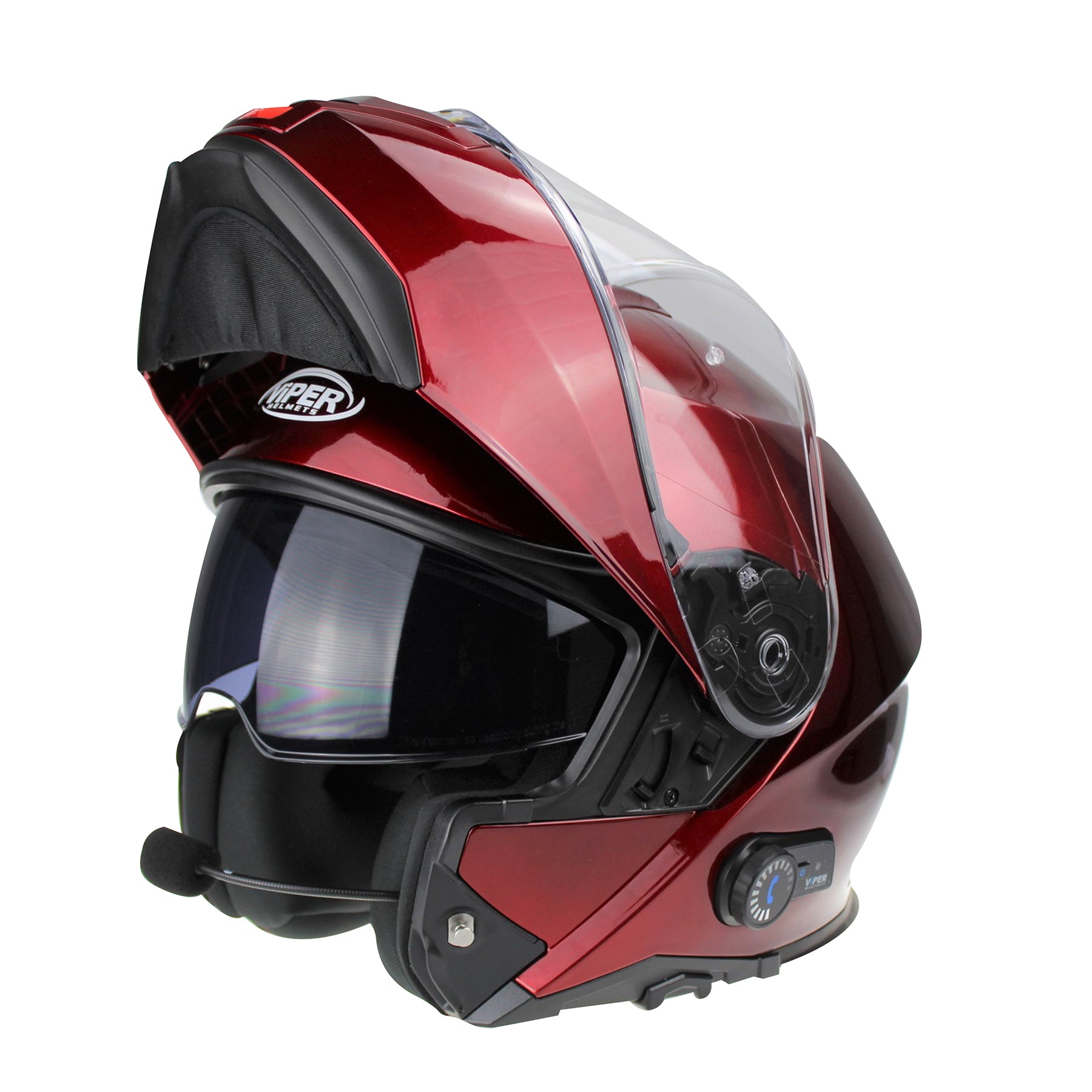 VIPER RSV191 BLINC 3.0 FLIP UP HELMET BURGUNDY Riderwear